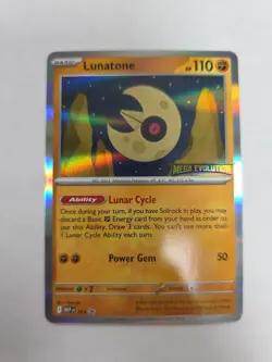 Pokemon TCG Lunatone Mega Evolution 004 NM Prerelease Promo Stamped - Image 1