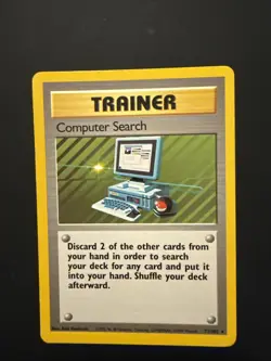 Pokemon TCG Computer Search Base Set Unlimited Rare - Image 1