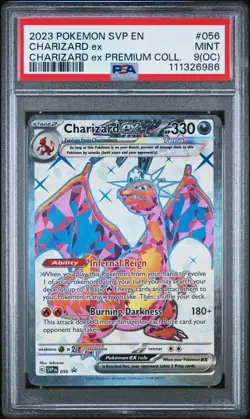 2023 POKEMON SVP EN-SV BLACK STAR PROMO #056 CHARIZARD EX PSA 9 OC - Image 1