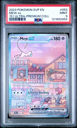 2023 POKEMON SVP EN-SV PROMO 151 ULTRA-PREMIUM COLLECTION #053 MEW EX PSA 9 - Image 1