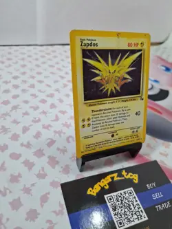 Zapdos 15/62 Fossil Set HOLO/FOIL RARE Unlimited Pokemon WOTC TCG 1999 Damage - Image 2