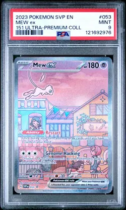 2023 POKEMON SVP EN-SV PROMO 151 ULTRA-PREMIUM COLLECTION #053 MEW EX PSA 9 - Image 1