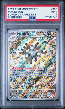 2024 POKEMON SVP EN-SV BLACK STAR PROMO #159 MAGNETON PSA 9 - Image 1
