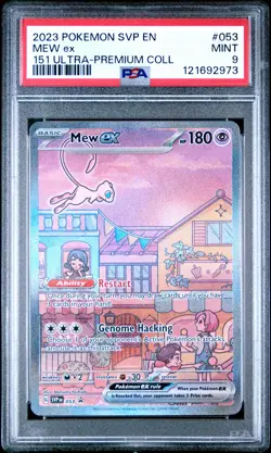 2023 POKEMON SVP EN-SV PROMO 151 ULTRA-PREMIUM COLLECTION #053 MEW EX PSA 9 - Image 1