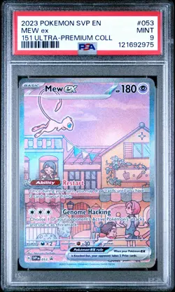 2023 POKEMON SVP EN-SV PROMO 151 ULTRA-PREMIUM COLLECTION #053 MEW EX PSA 9 - Image 1