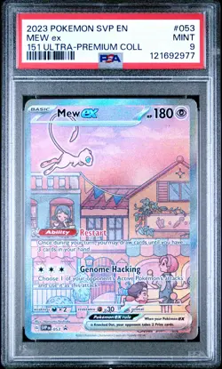 2023 POKEMON SVP EN-SV PROMO 151 ULTRA-PREMIUM COLLECTION #053 MEW EX PSA 9 - Image 1