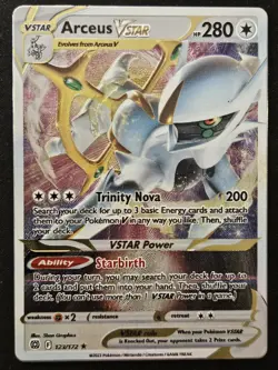 METAL Arceus VSTAR 123/172 Gamestop Ultra Premium Collection Holo Pokemon TCG LP - Image 1