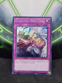 Yugioh Darklord Rebellion DESO-EN036 Secret Rare 1st Edition NM - Image 1