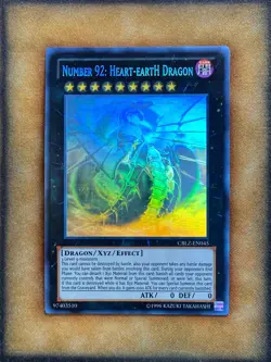 Yugioh Number 92: Heart-eartH Dragon CBLZ-EN045 Ghost Rare NM - Image 1