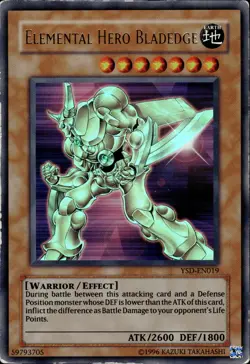 Elemental Hero Bladedge - Ultra Rare YSD-EN019 - MP - YuGiOh - Image 1