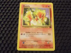 Pokemon TCG WOTC Team Rocket Ponyta NON- Holo Rare Card 65/82 NM/LP - Image 1