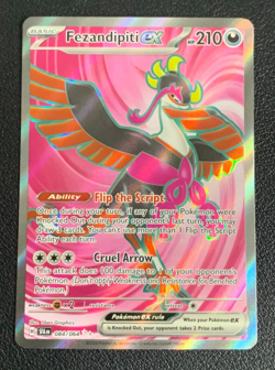 Fezandipiti ex 084/064 Shrouded Fable Full Art Ultra Rare Pokemon TCG Card NM - Image 1