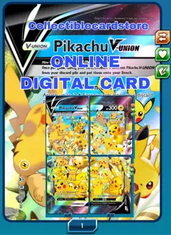 Pikachu V-Union Set SWSH139-142 Pokemon TCG Online Digital Card PTCGO SENT FAST - Image 1