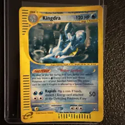 Pokemon Kingdra TCG Holo Rare Card Aquapolis H14/H32 Rare Pokemon 2002 MP - Image 1
