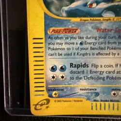 Pokemon Kingdra TCG Holo Rare Card Aquapolis H14/H32 Rare Pokemon 2002 MP - Image 2
