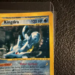 Pokemon Kingdra TCG Holo Rare Card Aquapolis H14/H32 Rare Pokemon 2002 MP - Image 4