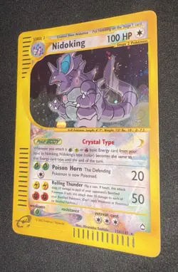 Nidoking Crystal 150/147 Aquapolis Holo Pokemon Card ENG TCG Nintendo Ita PSA - Image 4