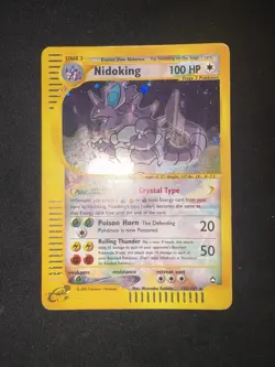 Nidoking Crystal 150/147 Aquapolis Holo Pokemon Card ENG TCG Nintendo Ita PSA - Image 5