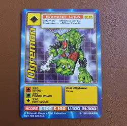 Digimon - Ogremon CP-04 Cereal Promo Digimon Trading Card VG Condition - Image 1