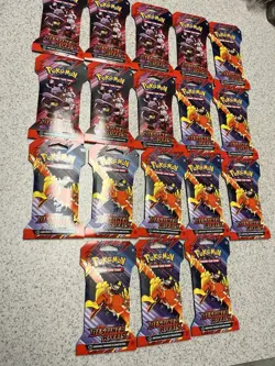 Pokemon Destined Rivals Sleeved Booster Packs Lot Of 18!!! Rare Hard to Find!! - Image 1