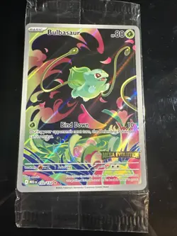 2025 Pokemon MEG EN-Mega Evolutions 133/132 Bulbasaur Stamped Promo Sealed - Image 1