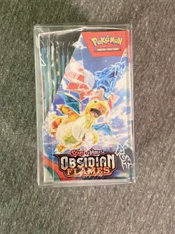 Pokemon TCG SV Obsidian Flames Booster Box FACTORY SEALED Including Protector! - Image 3