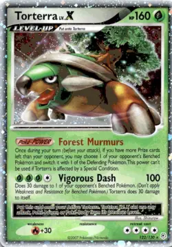 Pokemon TCG Torterra LV.X Diamond & Pearl 122/130 Holo Rare Holo LV.X - Image 1