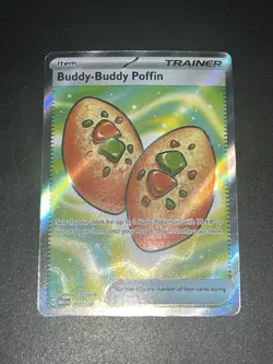 Pokemon TCG Buddy-Buddy Puffin 167/132 Mega Evolution Full Art Trainer NM/M - Image 1