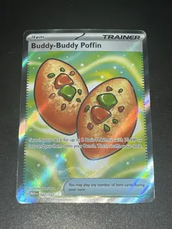 Pokemon TCG Buddy-Buddy Puffin 167/132 Mega Evolution Full Art Trainer NM/M - Image 2