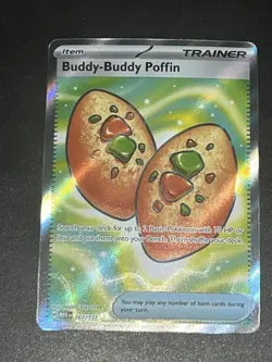 Pokemon TCG Buddy-Buddy Puffin 167/132 Mega Evolution Full Art Trainer NM/M - Image 4