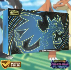 Presale UPC * Phantasmal Flames Mega Charizard X EX Pokemon TCG Box - Image 1