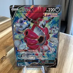Hoopa V Full Art 253/264 Fusion Strike Ultra Rare Pokemon Card 2021 Mint NM - Image 1
