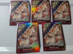Roronoa Zoro Film Red SR ST01-013 One Piece Card English -- 5 cards NM - Image 1