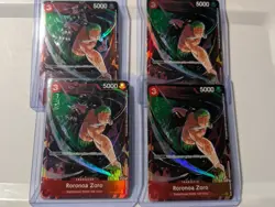 Roronoa Zoro Gift Collection 2023 ST01-013 SR Near Mint SR -x4 Cards - Image 1