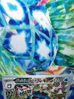 Pokemon TCG SV Black Bolt English Seismitoad #105/086 Illustration Rare Card - Image 2