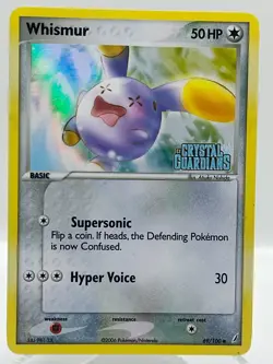Whismur 69/100 EX Crystal Guardians Reverse Holo Stamped Pokemon TCG Card LP - Image 1