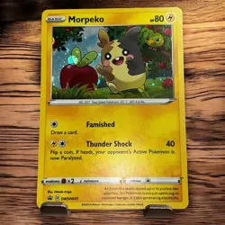 Pokemon TCG Morpeko SWSH Black Star Promo SWSH012 Holo Promo 2020 Card - Image 1