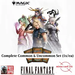 1x MTG - FINAL FANTASY - Complete Common & Uncommon Set (x1/ea) exclude Card 216 - Image 1