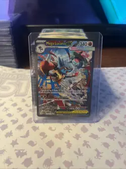 Mega Lucario Ex 179/132 Secret Rare Pokemon Card Near Mint - Image 1