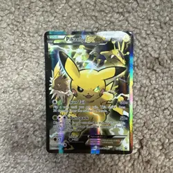 Pikachu EX XY124 XY Promos Holo Card Near Mint Condition - Image 1