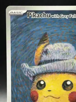 Pokemon x Van Gogh: Pikachu with Grey Felt Hat SVP 085 Promo Card EX from japan3 - Image 2