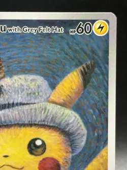 Pokemon x Van Gogh: Pikachu with Grey Felt Hat SVP 085 Promo Card EX from japan3 - Image 3