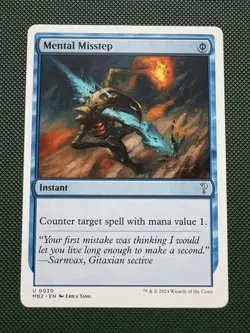 Mental Misstep (White Border) Mystery Booster 2 Regular - Image 1