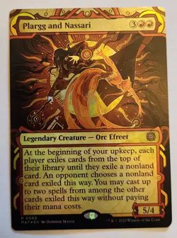 Plargg and Nassari #68 Showcase Foil Rare NM+ - Image 1