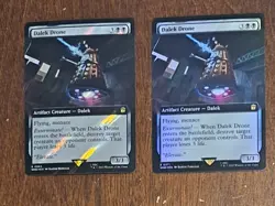 MTG 2x Dalek Drone (1 Extended Surge Foil) - Dr WHO - 0962 Rare Dalek - Image 1