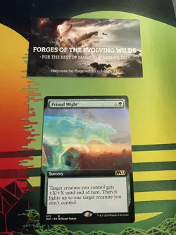 Primal Might Extended Art - MTG - Core Set 2021 M21 - Image 1