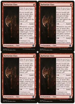 MTG Barbarian Class x4 Adventures in the Forgotten Realms Uncommon NM Playset - Image 1