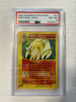 Ninetales 021/165 Expedition Base Set Holo Pokemon PSA 8 - Image 1