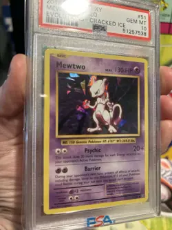 Pokemon Mewtwo XY Evolutions Cracked Ice Holo Rare #51 PSA 10 Gem Mint - Image 1