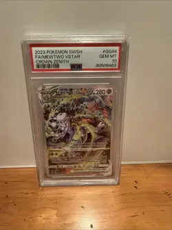 Pokemon Mewtwo VSTAR GG44/GG70 Crown Zenith Galarian Gallery Full Art - Image 1